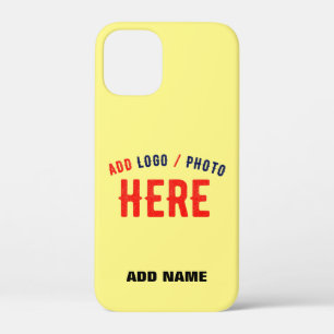 STYLISH MODERN CUSTOM PASTEL YELLOW VERIFIED BRAND iPhone 12 MINI CASE