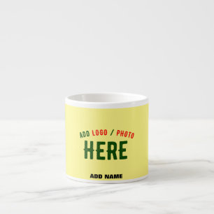 STYLISH MODERN CUSTOM PASTEL YELLOW VERIFIED BRAND ESPRESSO CUP
