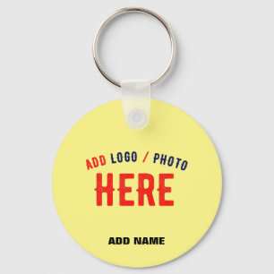 STYLISH MODERN CUSTOM PASTEL YELLOW VERIFIED BRAND KEY RING