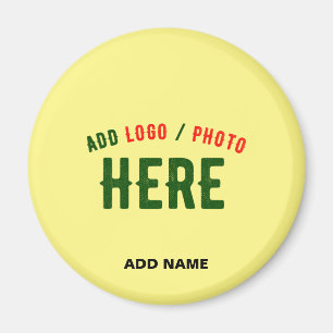 STYLISH MODERN CUSTOM PASTEL YELLOW VERIFIED BRAND MAGNET