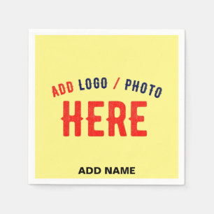 STYLISH MODERN CUSTOM PASTEL YELLOW VERIFIED BRAND NAPKIN