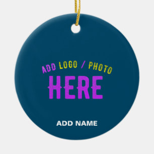 STYLISH MODERN CUSTOM PRUSSIAN BLUE VERIFIED BRAND CERAMIC TREE DECORATION