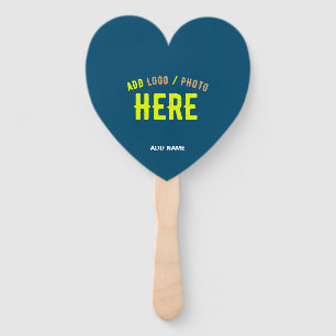STYLISH MODERN CUSTOM PRUSSIAN BLUE VERIFIED BRAND HAND FAN