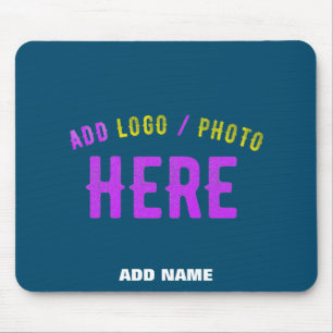 STYLISH MODERN CUSTOM PRUSSIAN BLUE VERIFIED BRAND MOUSE MAT