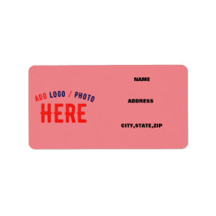 STYLISH MODERN CUSTOM SALMON PINK VERIFIED BRANDED LABEL