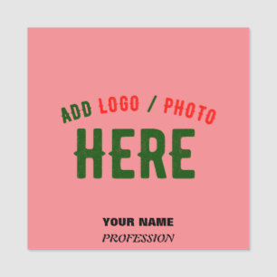 STYLISH MODERN CUSTOM SALMON PINK VERIFIED BRANDED NAME TAG