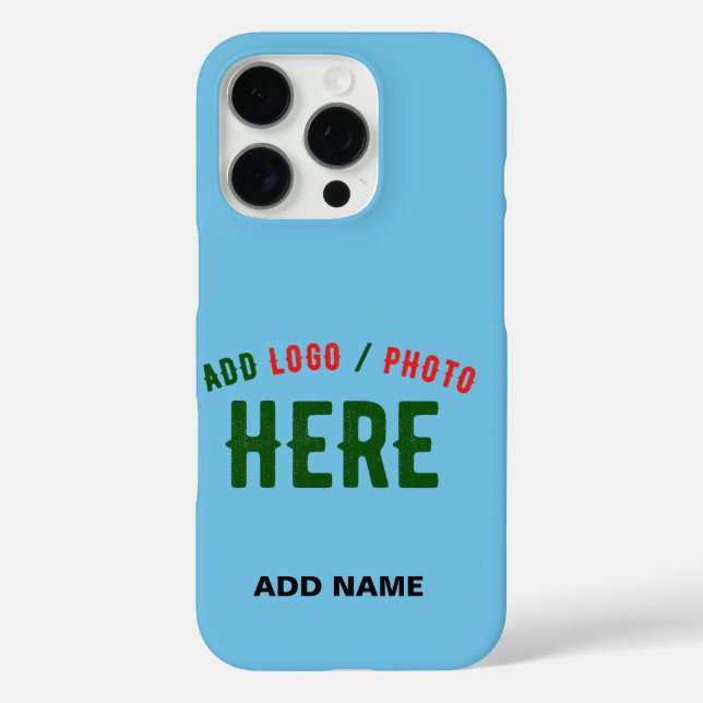 STYLISH MODERN CUSTOM SWAG SKY BLUE VERIFIED BRAND Case-Mate iPhone CASE (Back)