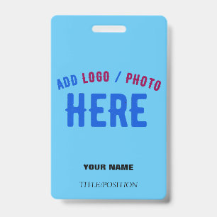 STYLISH MODERN CUSTOM SWAG SKY BLUE VERIFIED BRAND ID BADGE