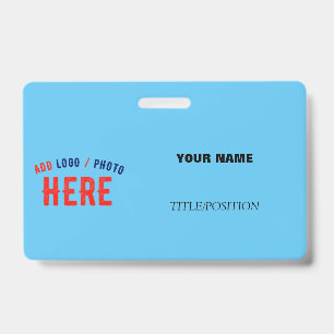 STYLISH MODERN CUSTOM SWAG SKY BLUE VERIFIED BRAND ID BADGE