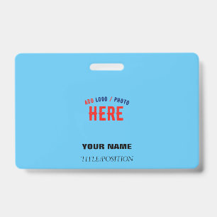 STYLISH MODERN CUSTOM SWAG SKY BLUE VERIFIED BRAND ID BADGE