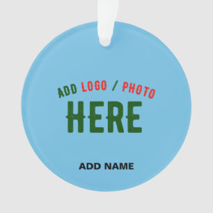 STYLISH MODERN CUSTOM SWAG SKY BLUE VERIFIED BRAND ORNAMENT