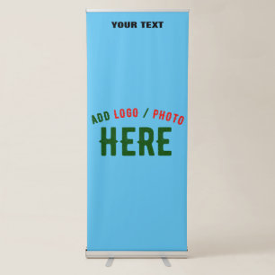 STYLISH MODERN CUSTOM SWAG SKY BLUE VERIFIED BRAND RETRACTABLE BANNER