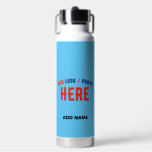 STYLISH MODERN CUSTOM SWAG SKY BLUE VERIFIED BRAND WATER BOTTLE<br><div class="desc">THIS IS A DESIGN FITTING FOR EVERYONE.YOU CAN CHANGE, RESIZE OR ADD LOGO, PHOTO, TEXT AND COLOURS THE WAY YOU LIKE.THANK YOU.</div>