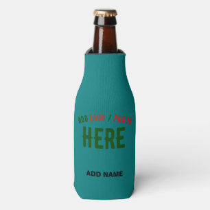 STYLISH MODERN CUSTOM TEAL GREEN VERIFIED BRANDED BOTTLE COOLER