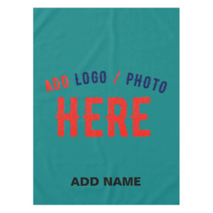 STYLISH MODERN CUSTOM TEAL GREEN VERIFIED BRANDED TABLECLOTH