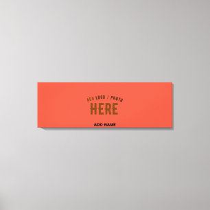 STYLISH MODERN CUSTOM TOMATO RED VERIFIED BRANDED CANVAS PRINT