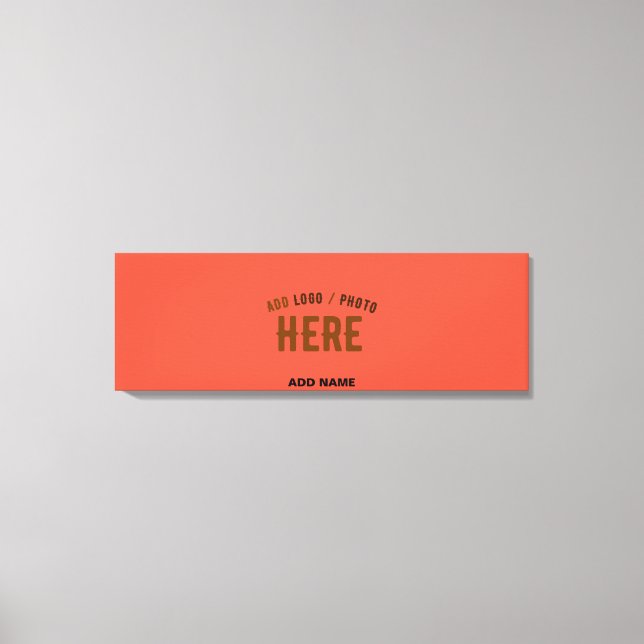 STYLISH MODERN CUSTOM TOMATO RED VERIFIED BRANDED CANVAS PRINT (Front)