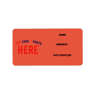 STYLISH MODERN CUSTOM TOMATO RED VERIFIED BRANDED LABEL