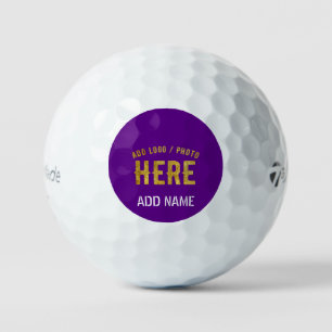 STYLISH MODERN CUSTOM WHITE INDIGO VERIFIED BRAND GOLF BALLS