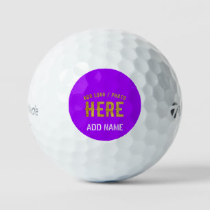 STYLISH MODERN CUSTOM WHITE VIOLET VERIFIED BRAND GOLF BALLS