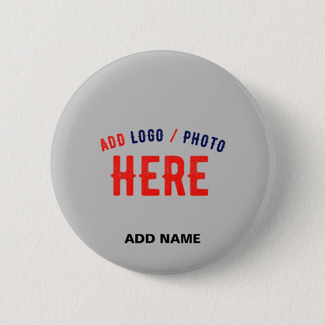 STYLISH MODERN CUSTOMIZABLE ASH VERIFIED BRANDED 6 CM ROUND BADGE (Front)