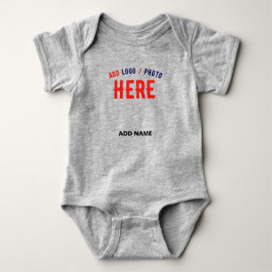 STYLISH MODERN CUSTOMIZABLE ASH VERIFIED BRANDED BABY BODYSUIT