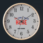 STYLISH MODERN CUSTOMIZABLE ASH VERIFIED BRANDED CLOCK<br><div class="desc">THIS IS A DESIGN FITTING FOR EVERYONE.YOU CAN CHANGE, RESIZE OR ADD LOGO, PHOTO, TEXT AND COLOURS THE WAY YOU LIKE.THANK YOU.</div>