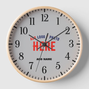 STYLISH MODERN CUSTOMIZABLE ASH VERIFIED BRANDED CLOCK