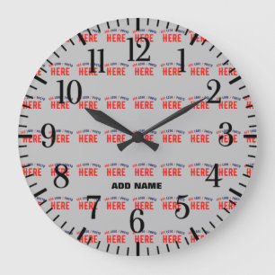 STYLISH MODERN CUSTOMIZABLE ASH VERIFIED BRANDED LARGE CLOCK
