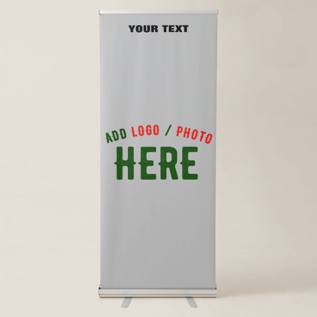 STYLISH MODERN CUSTOMIZABLE ASH VERIFIED BRANDED RETRACTABLE BANNER (Front)