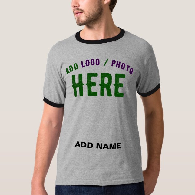STYLISH MODERN CUSTOMIZABLE ASH VERIFIED BRANDED T-Shirt (Front)