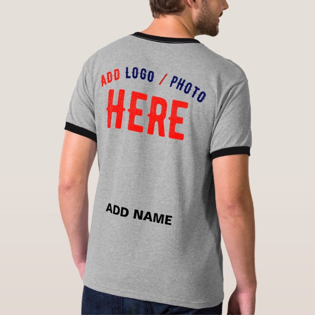 STYLISH MODERN CUSTOMIZABLE ASH VERIFIED BRANDED T-Shirt (Back)