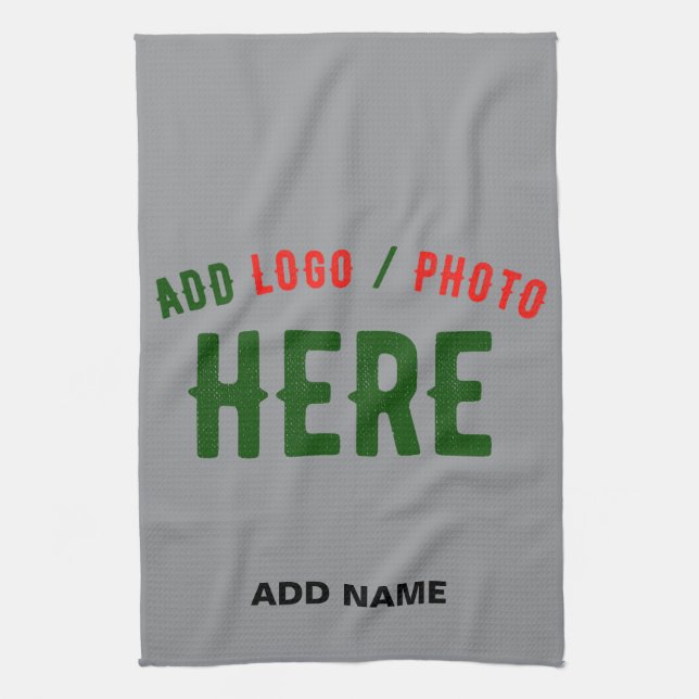 STYLISH MODERN CUSTOMIZABLE ASH VERIFIED BRANDED TEA TOWEL (Vertical)