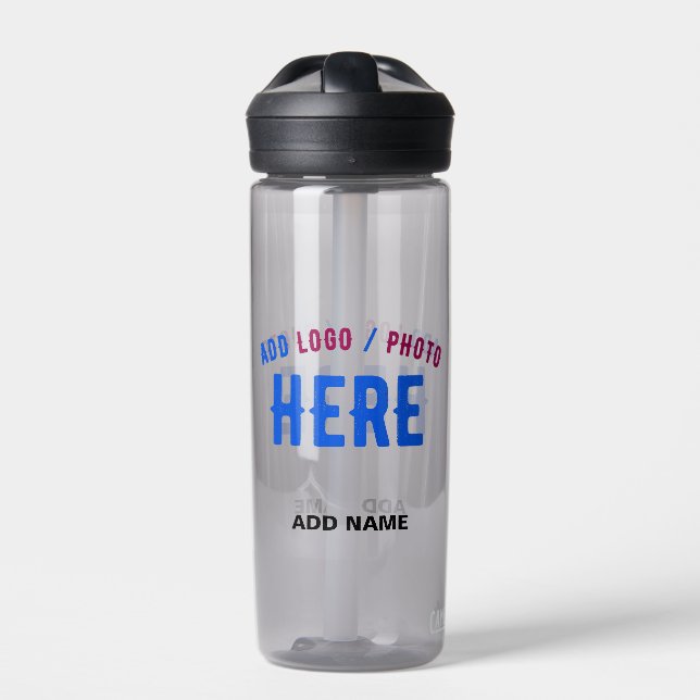 STYLISH MODERN CUSTOMIZABLE ASH VERIFIED BRANDED WATER BOTTLE (Front)