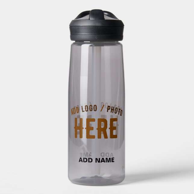STYLISH MODERN CUSTOMIZABLE ASH VERIFIED BRANDED WATER BOTTLE (Front)