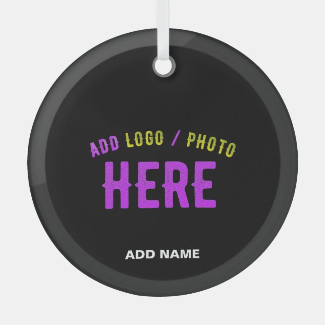 STYLISH MODERN CUSTOMIZABLE BLACK VERIFIED BRAND GLASS TREE DECORATION (Front)