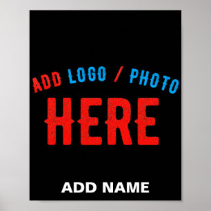 STYLISH MODERN CUSTOMIZABLE BLACK VERIFIED BRAND POSTER
