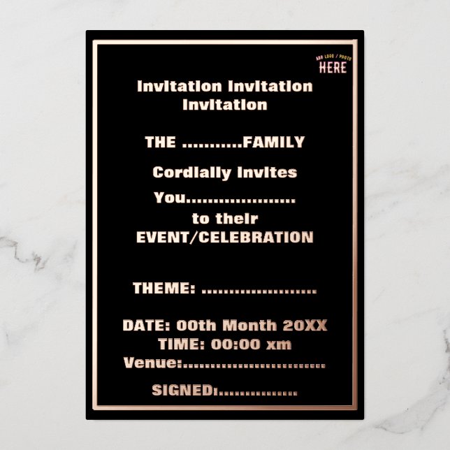 STYLISH MODERN CUSTOMIZABLE BLACK VERIFIED BRANDED (Front)