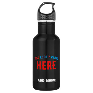 STYLISH MODERN CUSTOMIZABLE BLACK VERIFIED BRANDED 532 ML WATER BOTTLE