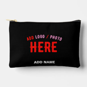 STYLISH MODERN CUSTOMIZABLE BLACK VERIFIED BRANDED ACCESSORY POUCH