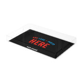 STYLISH MODERN CUSTOMIZABLE BLACK VERIFIED BRANDED ACRYLIC TRAY (Angled)