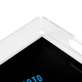 STYLISH MODERN CUSTOMIZABLE BLACK VERIFIED BRANDED ACRYLIC TRAY (Corner)