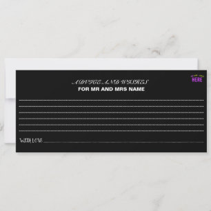STYLISH MODERN CUSTOMIZABLE BLACK VERIFIED BRANDED ADVICE CARD
