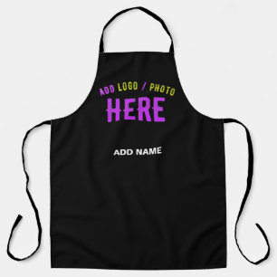 STYLISH MODERN CUSTOMIZABLE BLACK VERIFIED BRANDED APRON