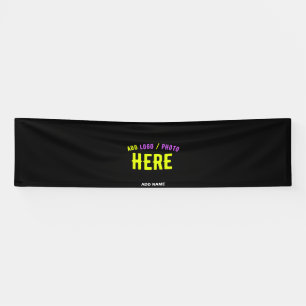 STYLISH MODERN CUSTOMIZABLE BLACK VERIFIED BRANDED BANNER