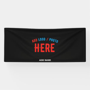 STYLISH MODERN CUSTOMIZABLE BLACK VERIFIED BRANDED BANNER