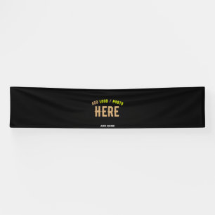 STYLISH MODERN CUSTOMIZABLE BLACK VERIFIED BRANDED BANNER