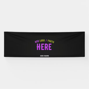 STYLISH MODERN CUSTOMIZABLE BLACK VERIFIED BRANDED BANNER