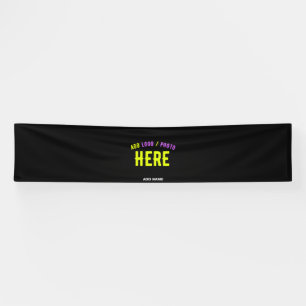 STYLISH MODERN CUSTOMIZABLE BLACK VERIFIED BRANDED BANNER