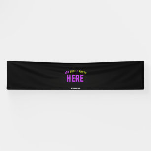 STYLISH MODERN CUSTOMIZABLE BLACK VERIFIED BRANDED BANNER